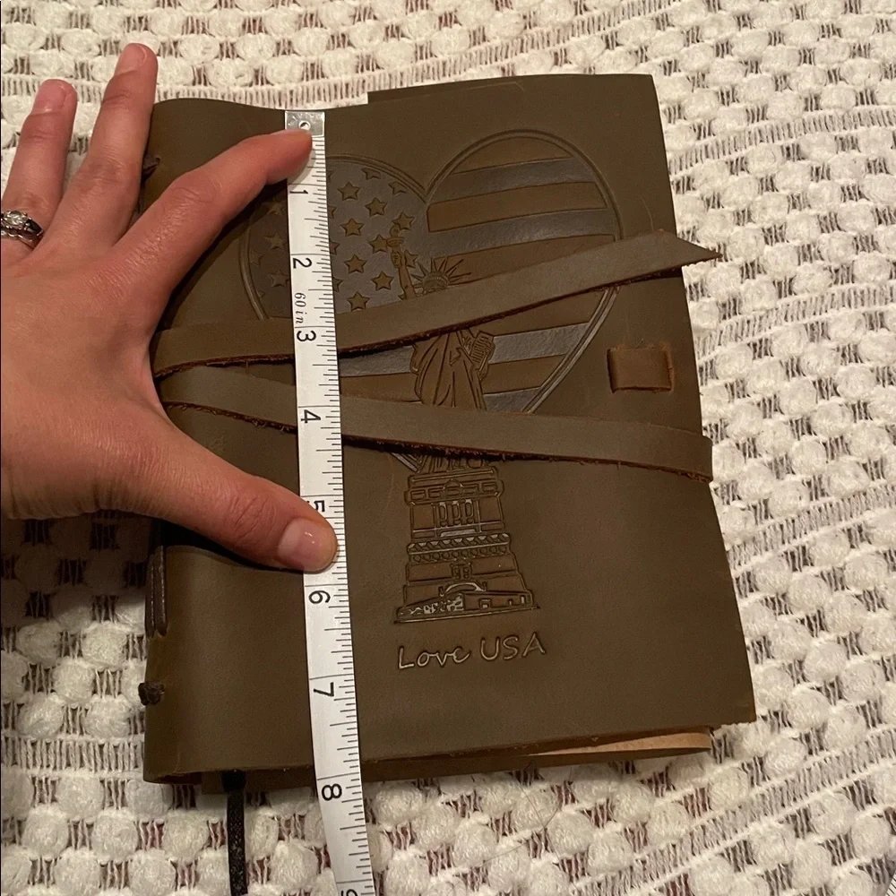 NWT Sovereign Brown Leather Travelers Journal Set with Pen